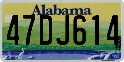 AL license plate 47DJ614