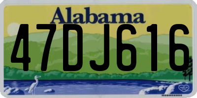 AL license plate 47DJ616