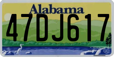 AL license plate 47DJ617
