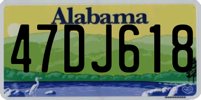 AL license plate 47DJ618