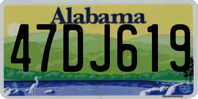 AL license plate 47DJ619