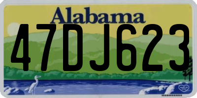 AL license plate 47DJ623