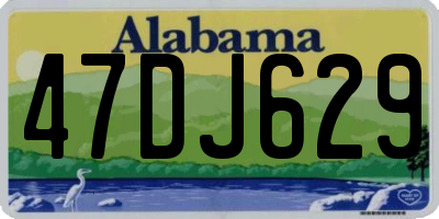 AL license plate 47DJ629