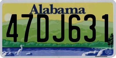 AL license plate 47DJ631