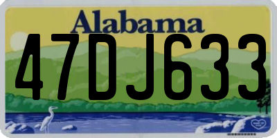 AL license plate 47DJ633