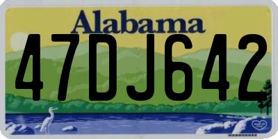 AL license plate 47DJ642
