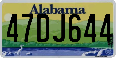 AL license plate 47DJ644