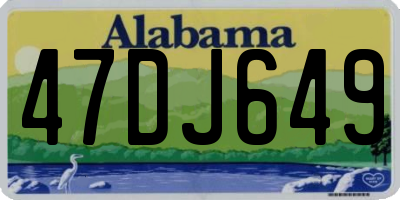 AL license plate 47DJ649