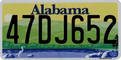 AL license plate 47DJ652