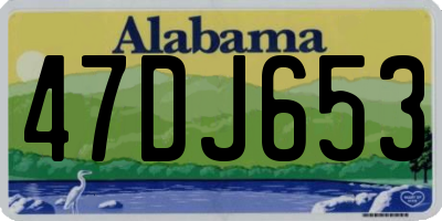 AL license plate 47DJ653