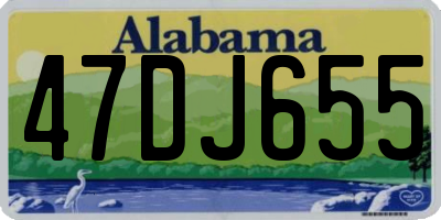 AL license plate 47DJ655