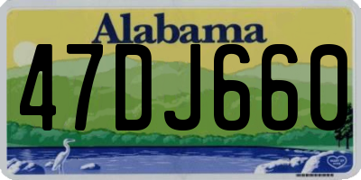AL license plate 47DJ660