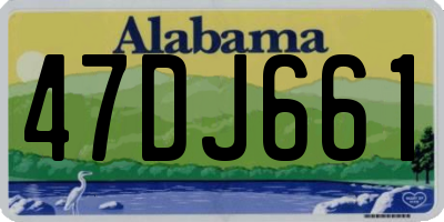 AL license plate 47DJ661