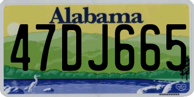 AL license plate 47DJ665