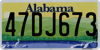 AL license plate 47DJ673