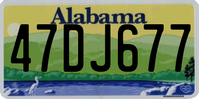 AL license plate 47DJ677