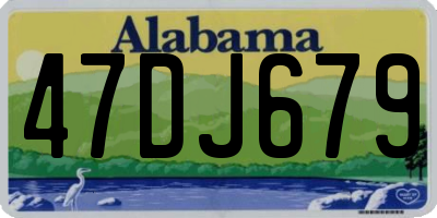 AL license plate 47DJ679