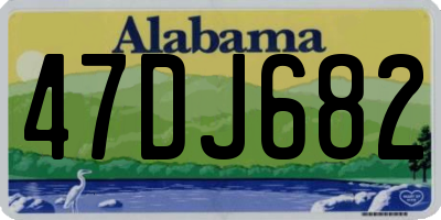 AL license plate 47DJ682