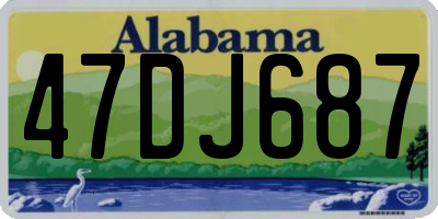 AL license plate 47DJ687