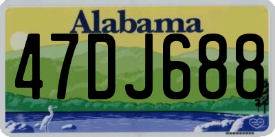 AL license plate 47DJ688