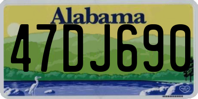 AL license plate 47DJ690