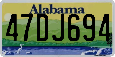 AL license plate 47DJ694