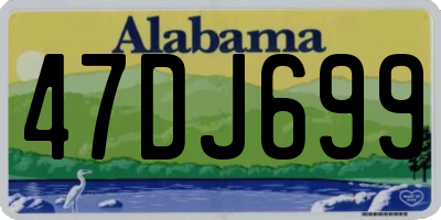 AL license plate 47DJ699