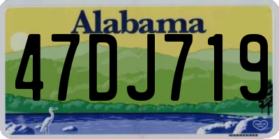 AL license plate 47DJ719