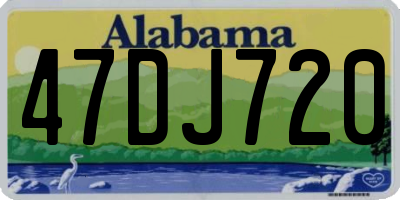 AL license plate 47DJ720