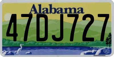 AL license plate 47DJ727