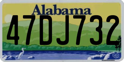 AL license plate 47DJ732