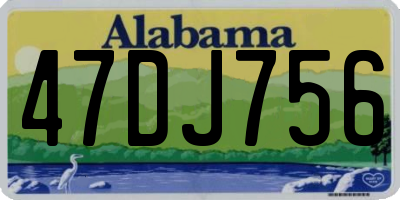 AL license plate 47DJ756