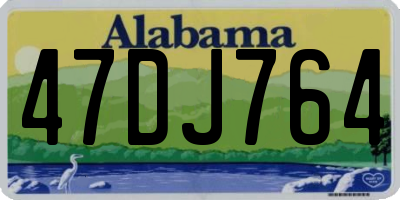 AL license plate 47DJ764