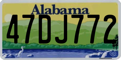 AL license plate 47DJ772