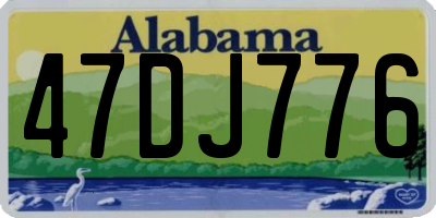 AL license plate 47DJ776