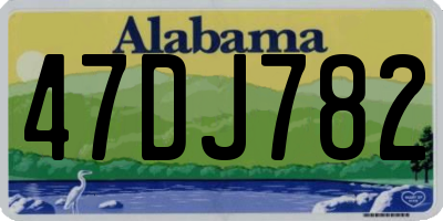 AL license plate 47DJ782