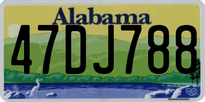 AL license plate 47DJ788