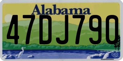 AL license plate 47DJ790