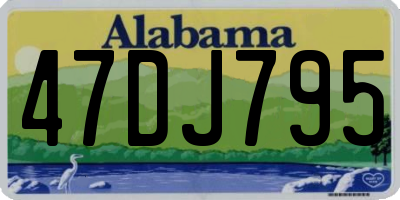 AL license plate 47DJ795