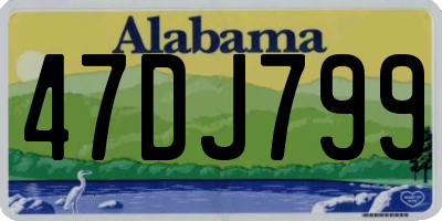 AL license plate 47DJ799