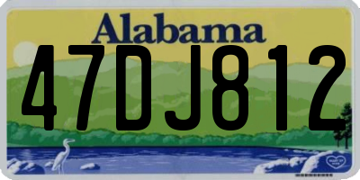 AL license plate 47DJ812