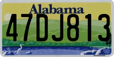 AL license plate 47DJ813