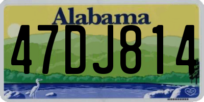 AL license plate 47DJ814