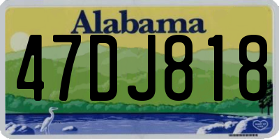 AL license plate 47DJ818