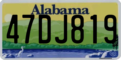 AL license plate 47DJ819