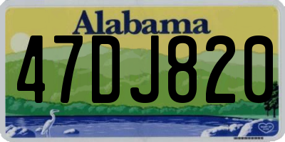 AL license plate 47DJ820