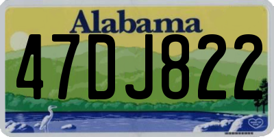 AL license plate 47DJ822