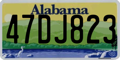 AL license plate 47DJ823