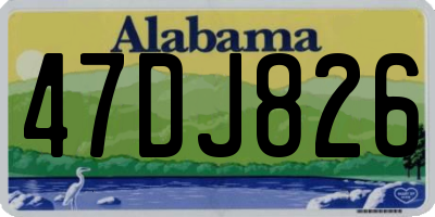 AL license plate 47DJ826