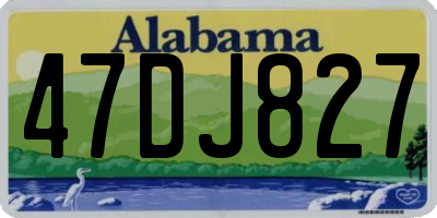 AL license plate 47DJ827
